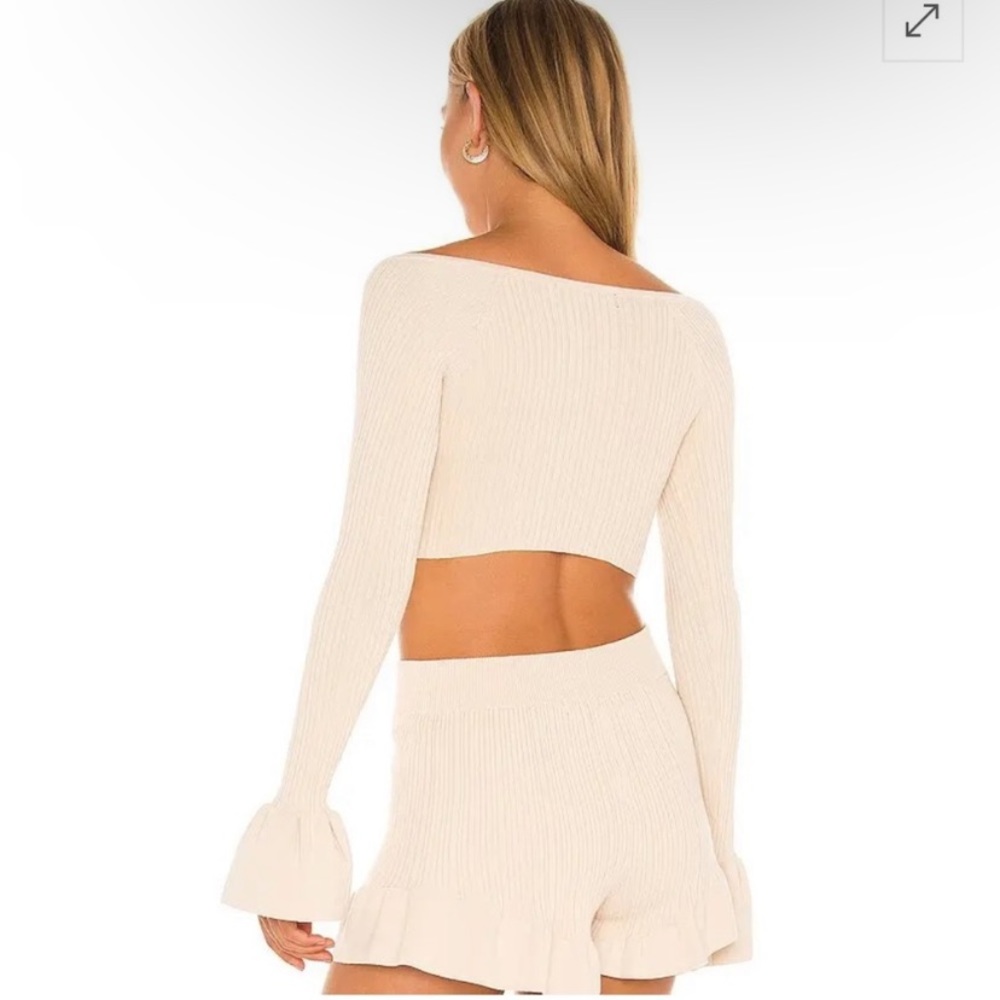 House of Harlow (BUNDLE) 1960 X Olivia light oak cardigan and short set XS - Picture 4 of 11